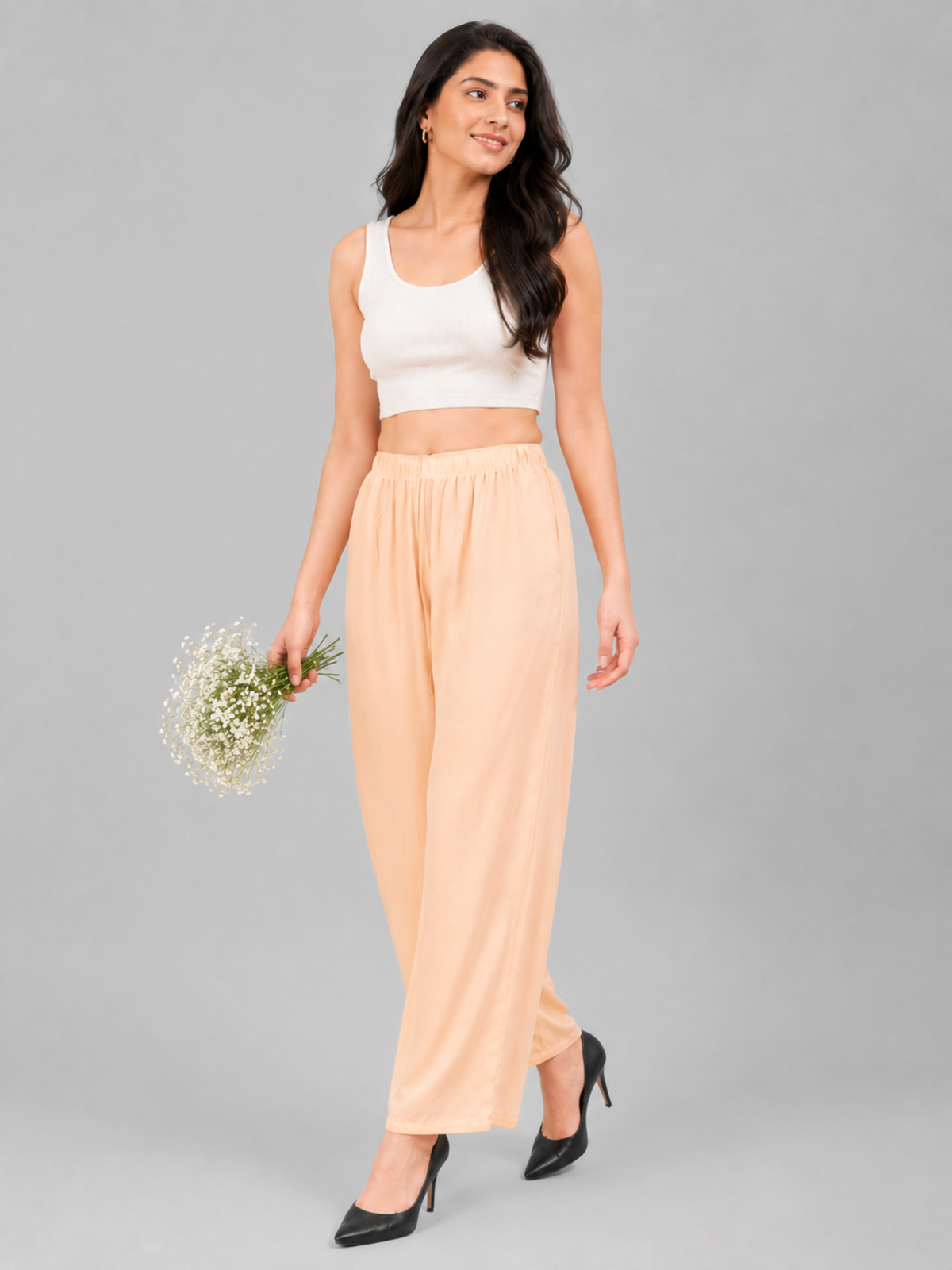 Stylish Women's Palazzo - Peach
