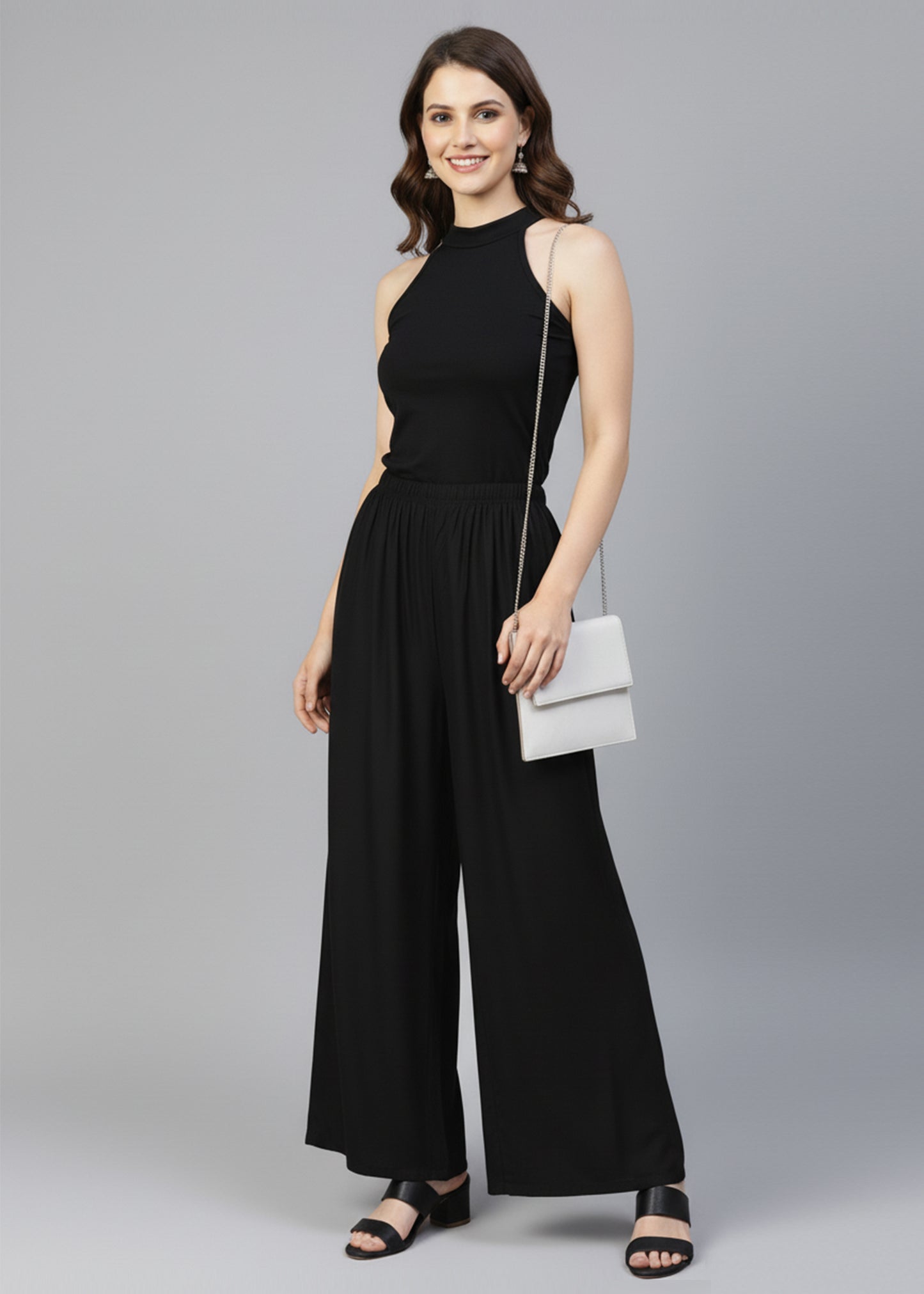 Stylish Women's Palazzo - Black