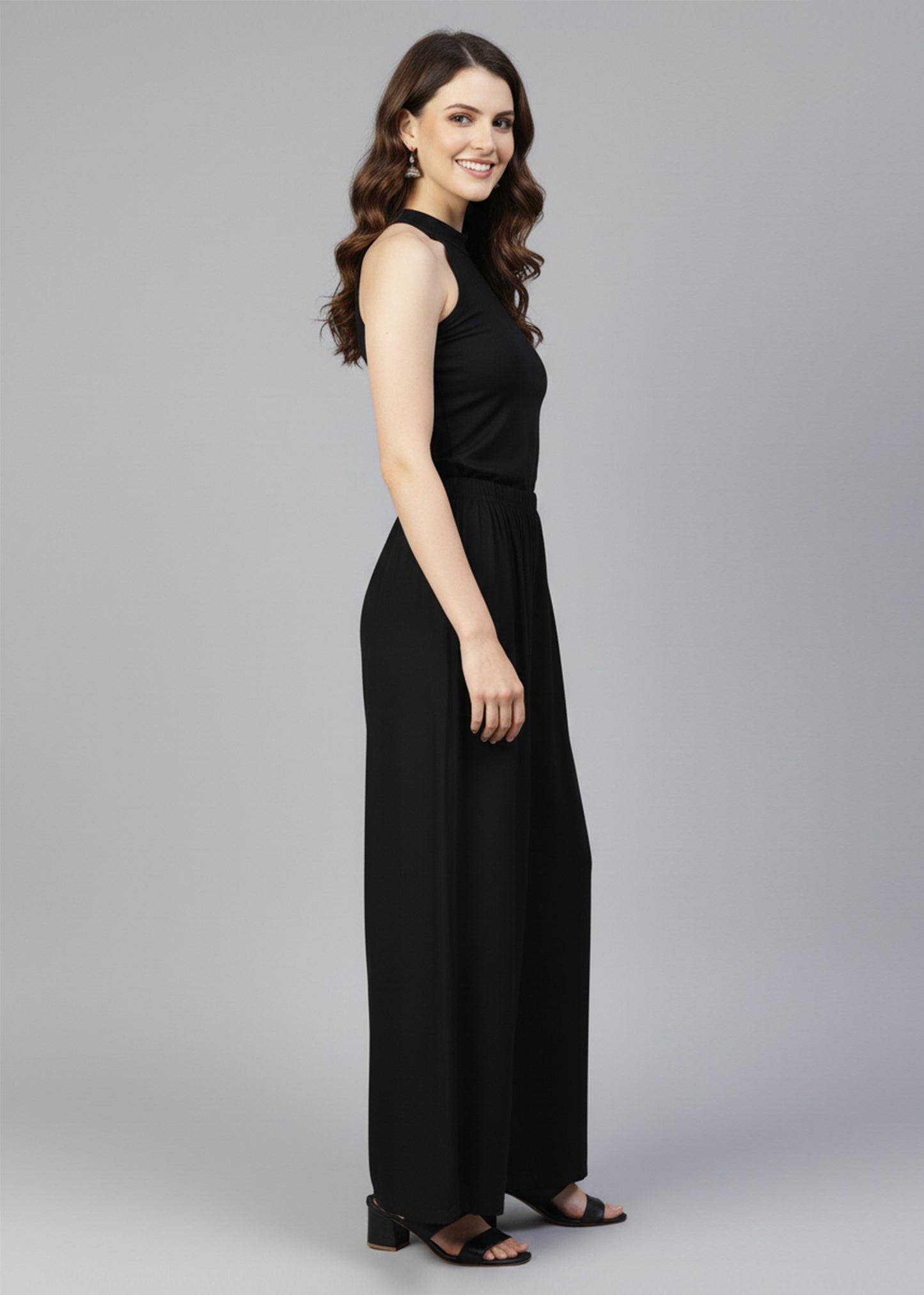 Stylish Women's Palazzo - Black