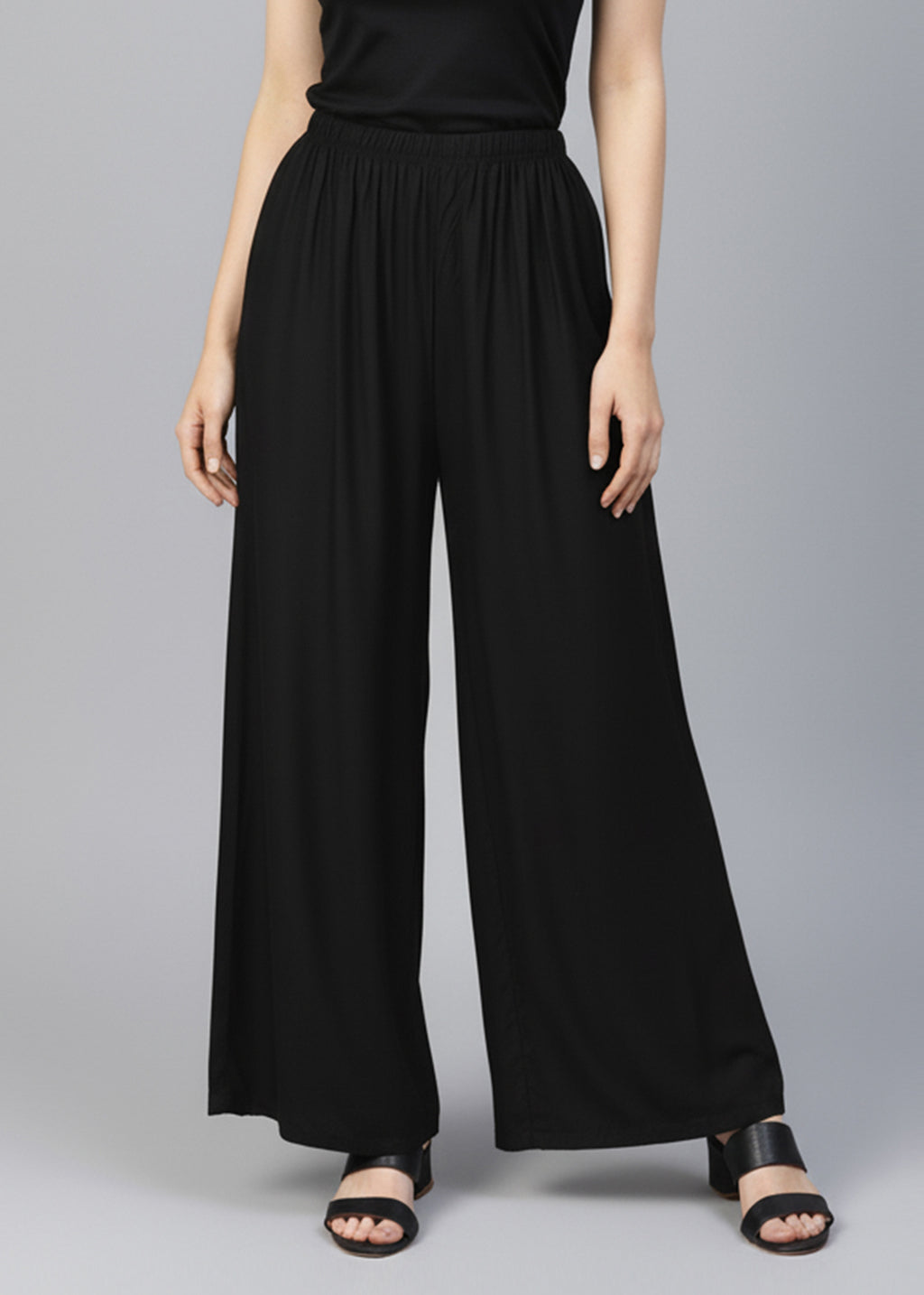 Stylish Women's Palazzo - Black