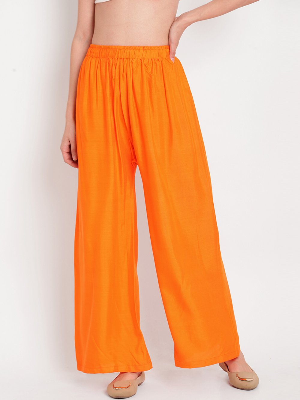 Stylish Women's Palazzo - Orange