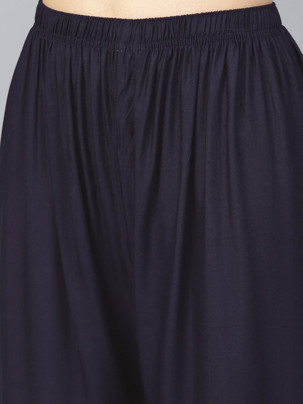 Stylish Women's Palazzo - Navy Blue