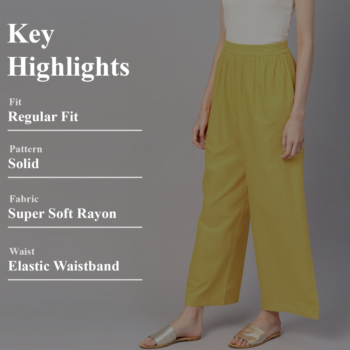 Stylish Women's Palazzo - Beige