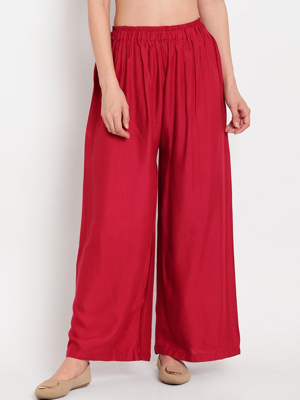 Stylish Women's Palazzo - Maroon