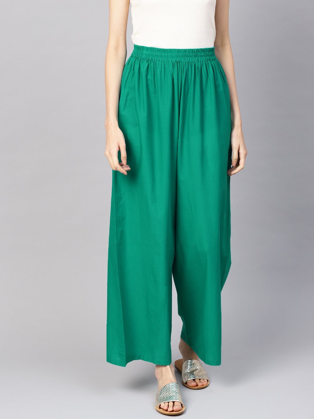 Stylish Women's Palazzo - Sea Green
