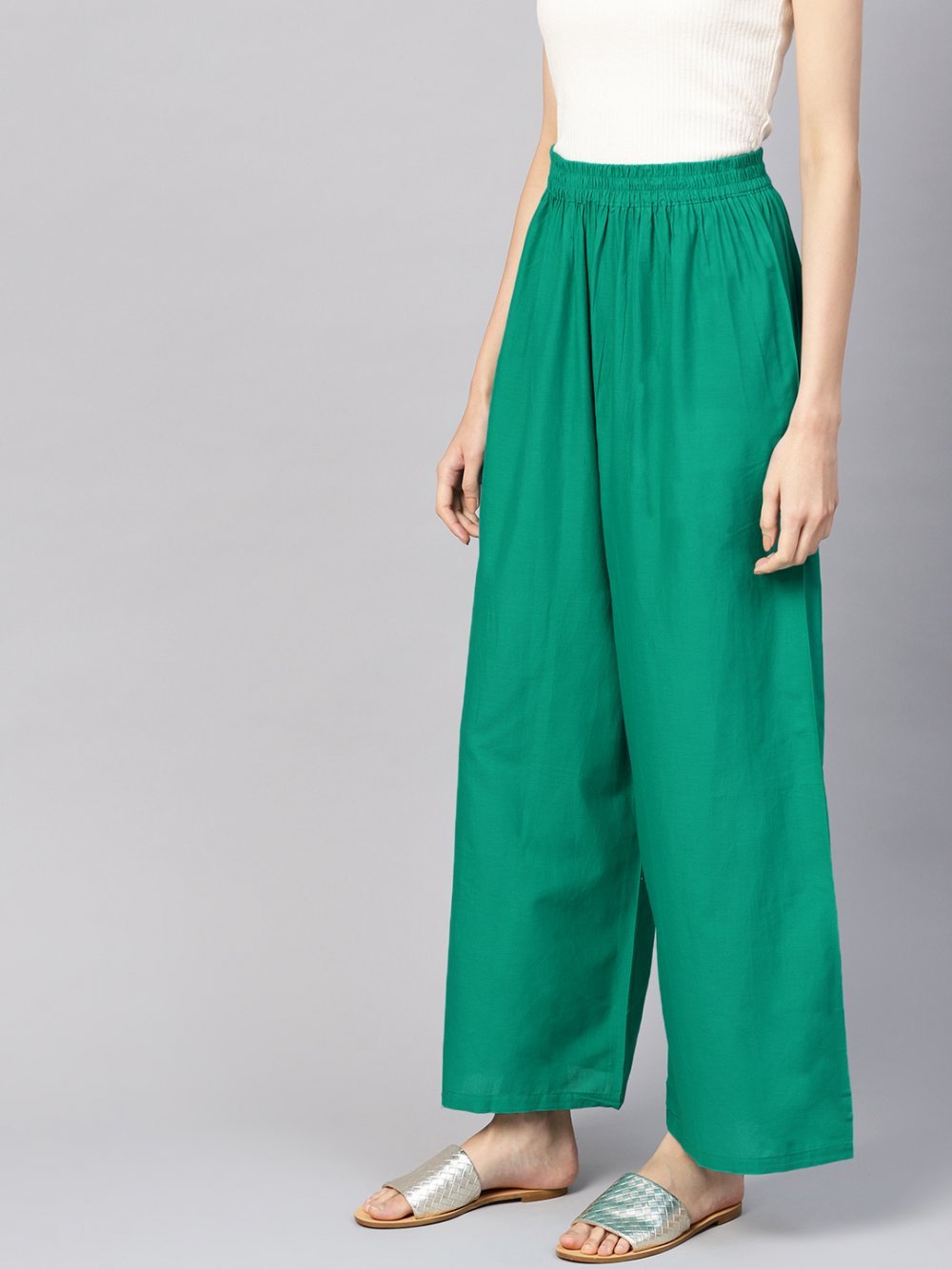 Stylish Women's Palazzo - Sea Green