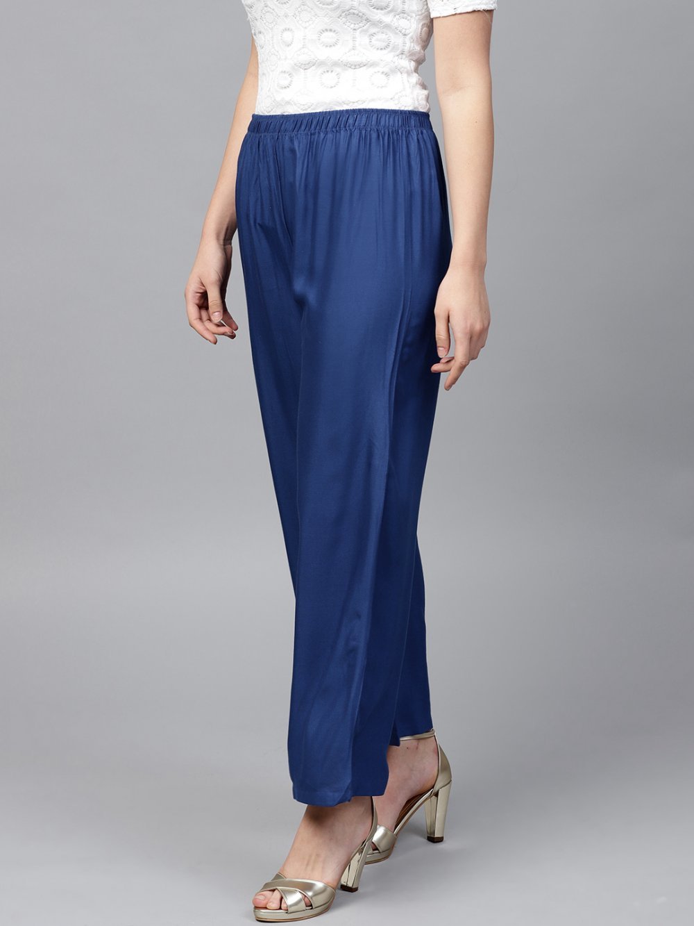 Stylish Women's Palazzo - Petrol Blue