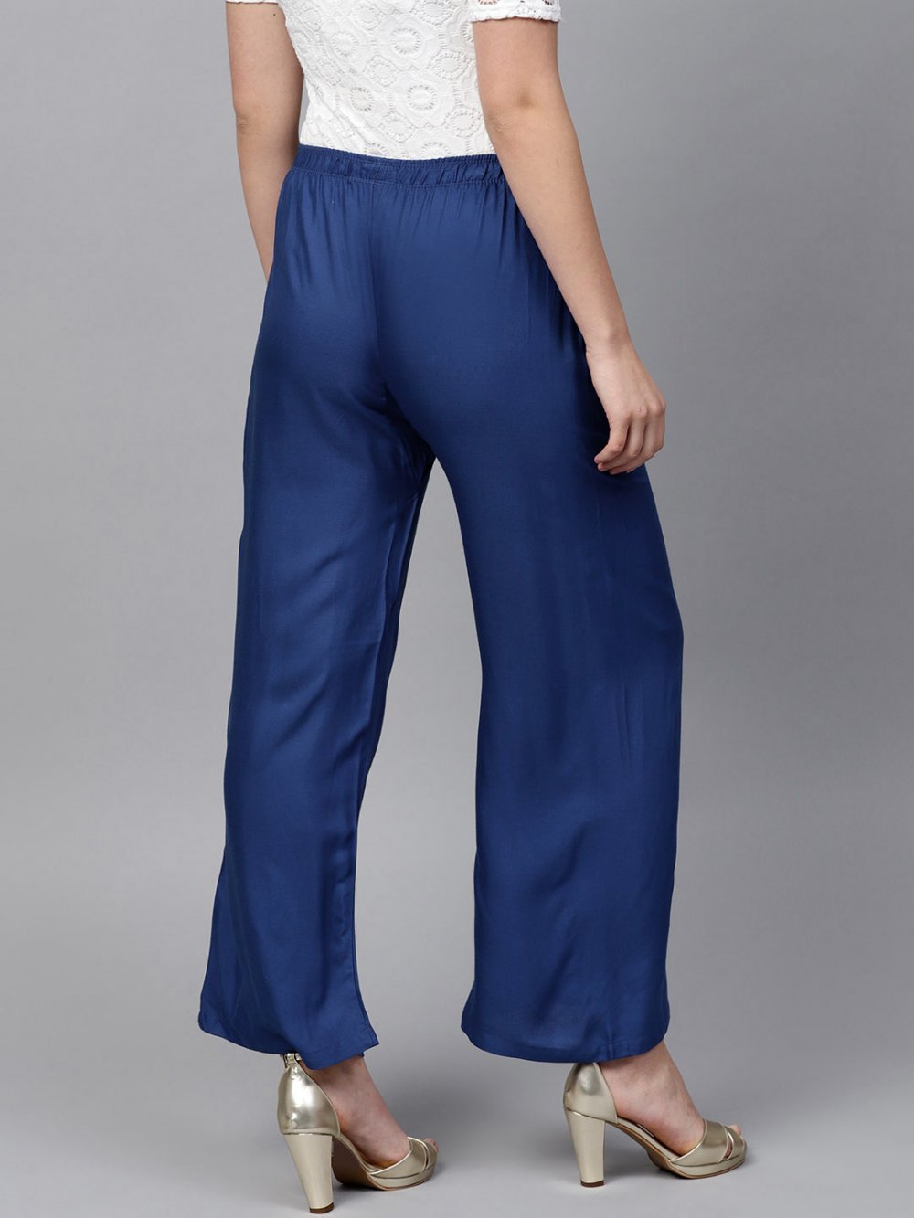 Stylish Women's Palazzo - Petrol Blue
