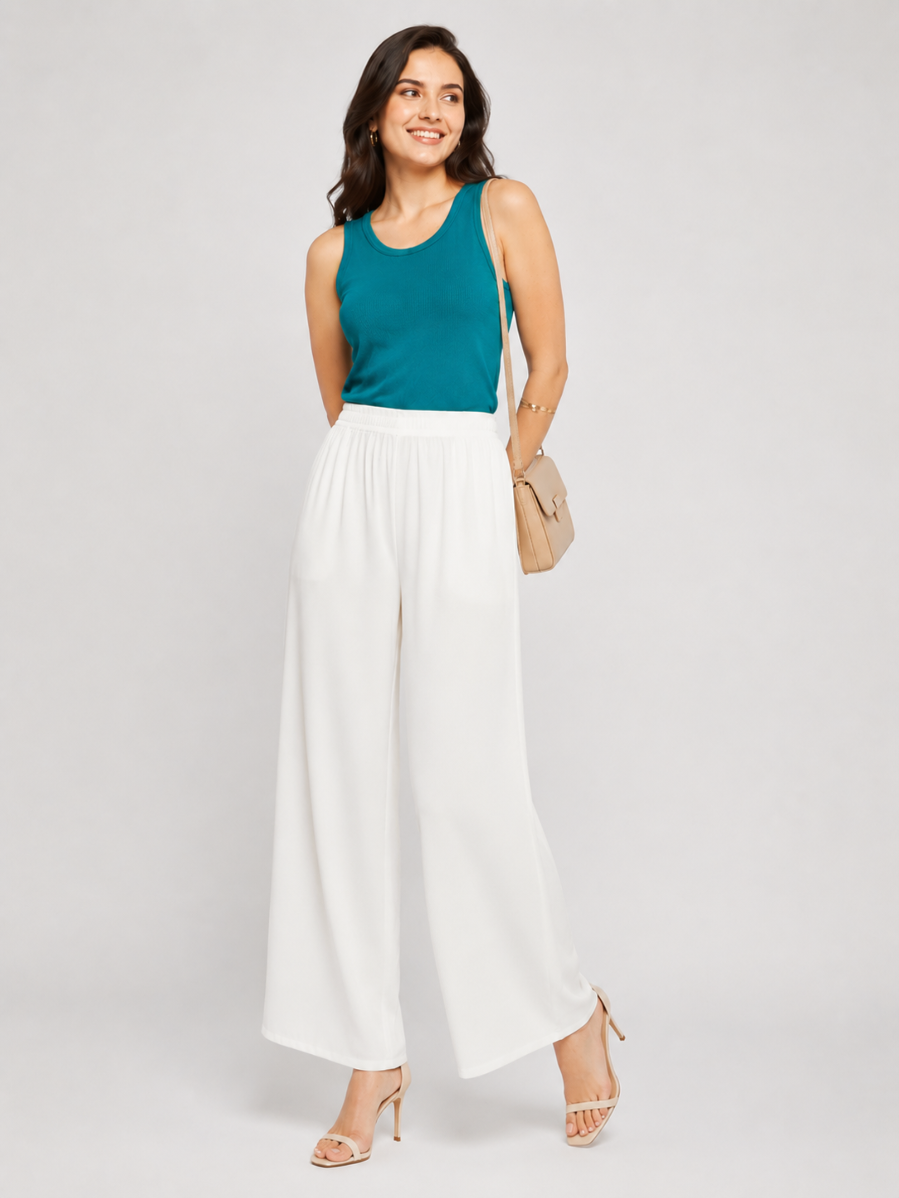 Stylish Women's Palazzo - White