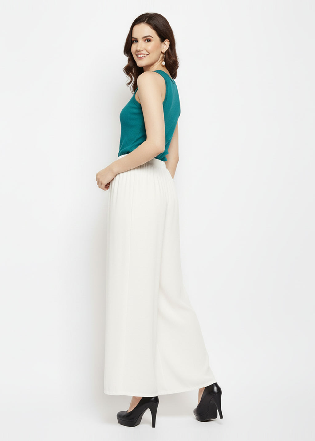 Stylish Women's Palazzo - White