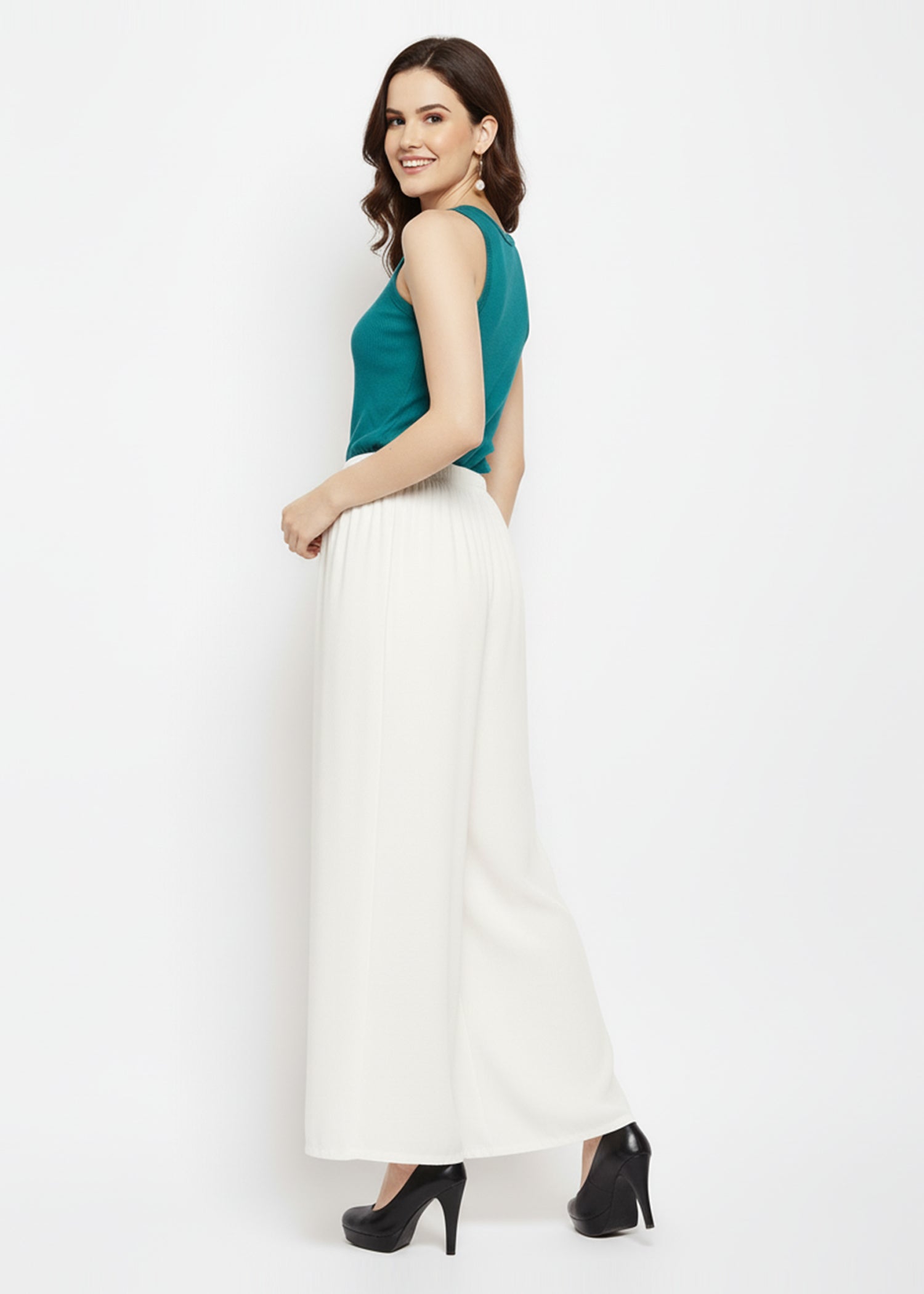 Stylish Women's Palazzo - White