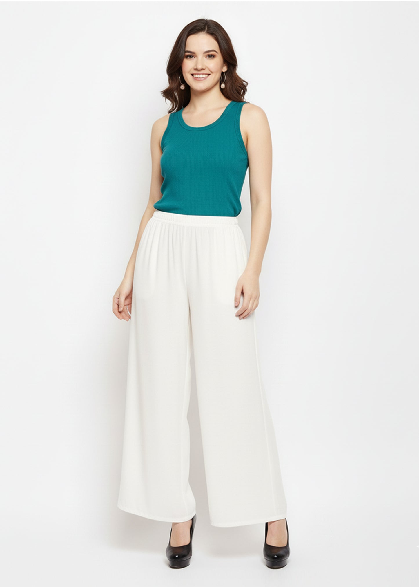 Stylish Women's Palazzo - White